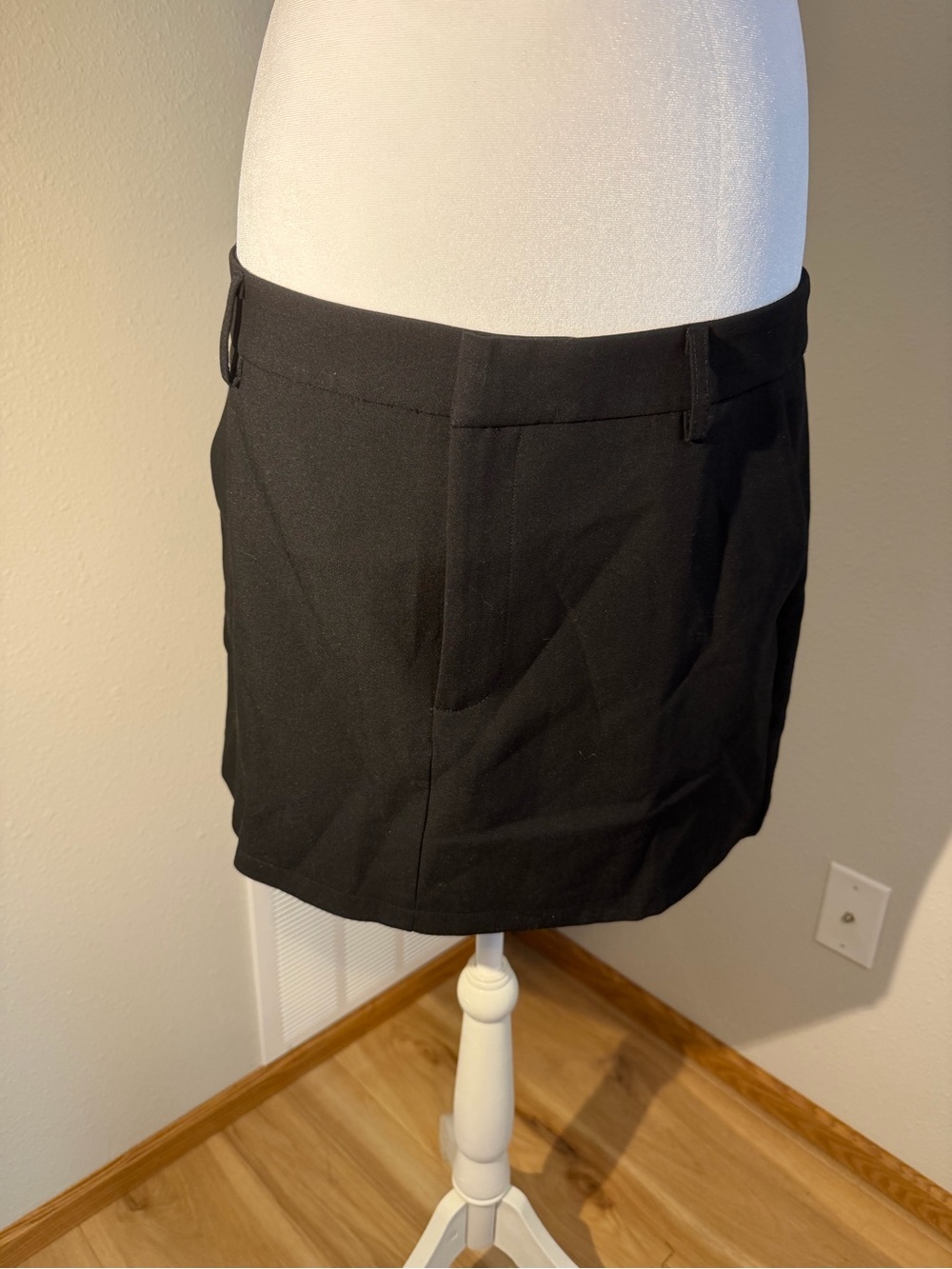 Commense Black Mini Skirt